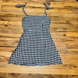 Reformation Black and White Plaid Apparel